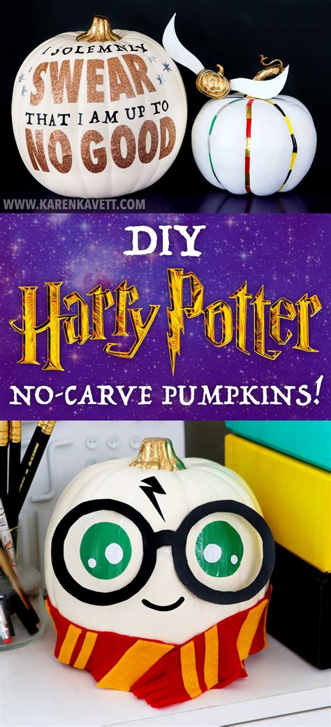 pumpkin ideas harry potter|harry potter pumpkins no carve.